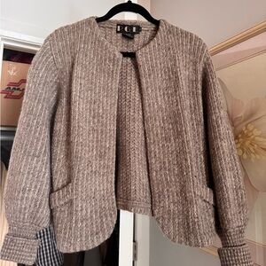 Cozy Beige Knit Cardigan